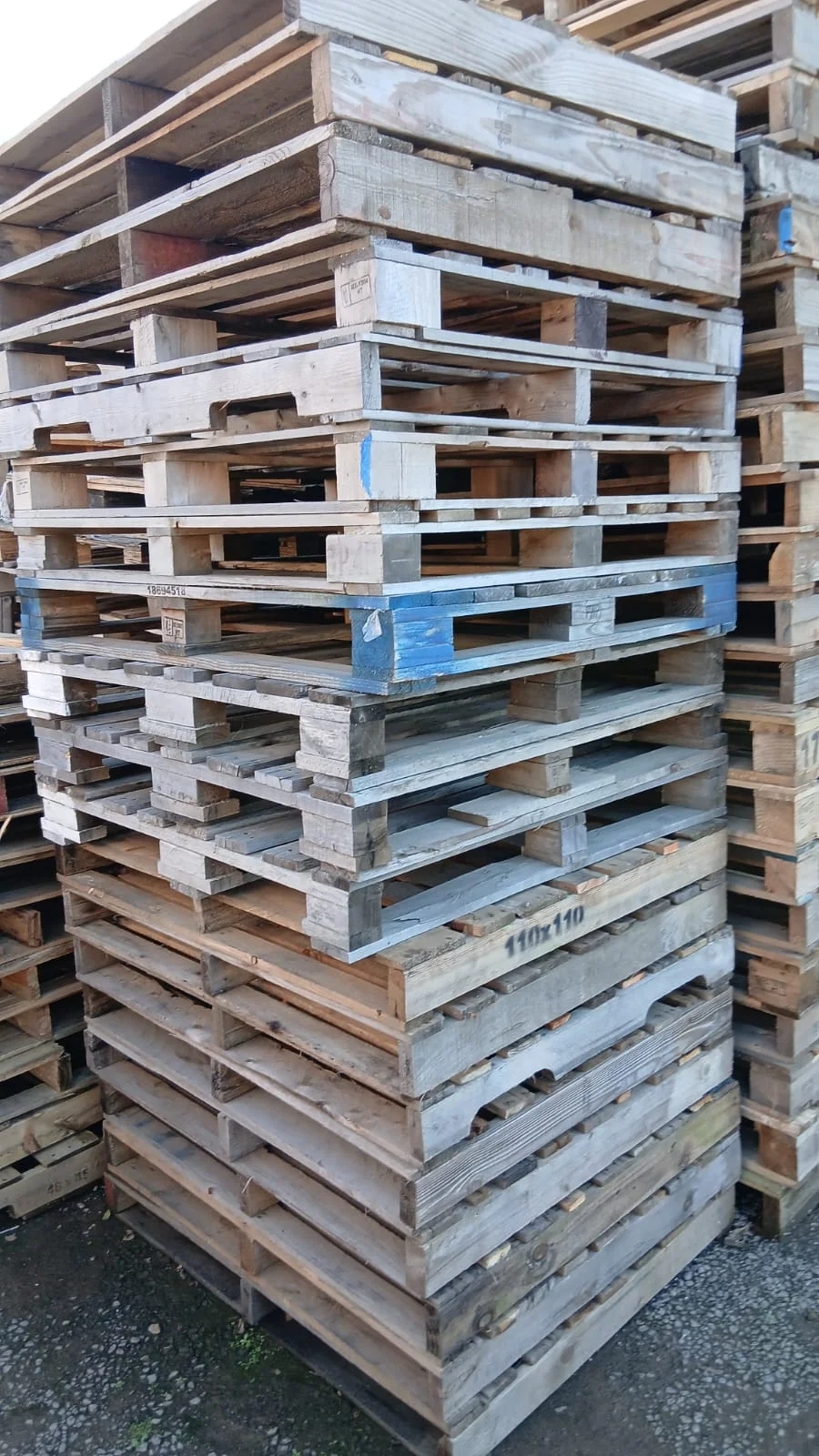 Detalhe da construção do pallet PBR
